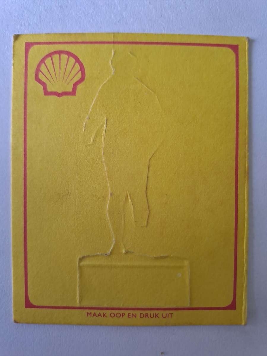 South Eastern Transvaal. Shell SA Rugby teams `Pop-ups`. c1974 Size of card 60mmx75mm VERY SCARCE