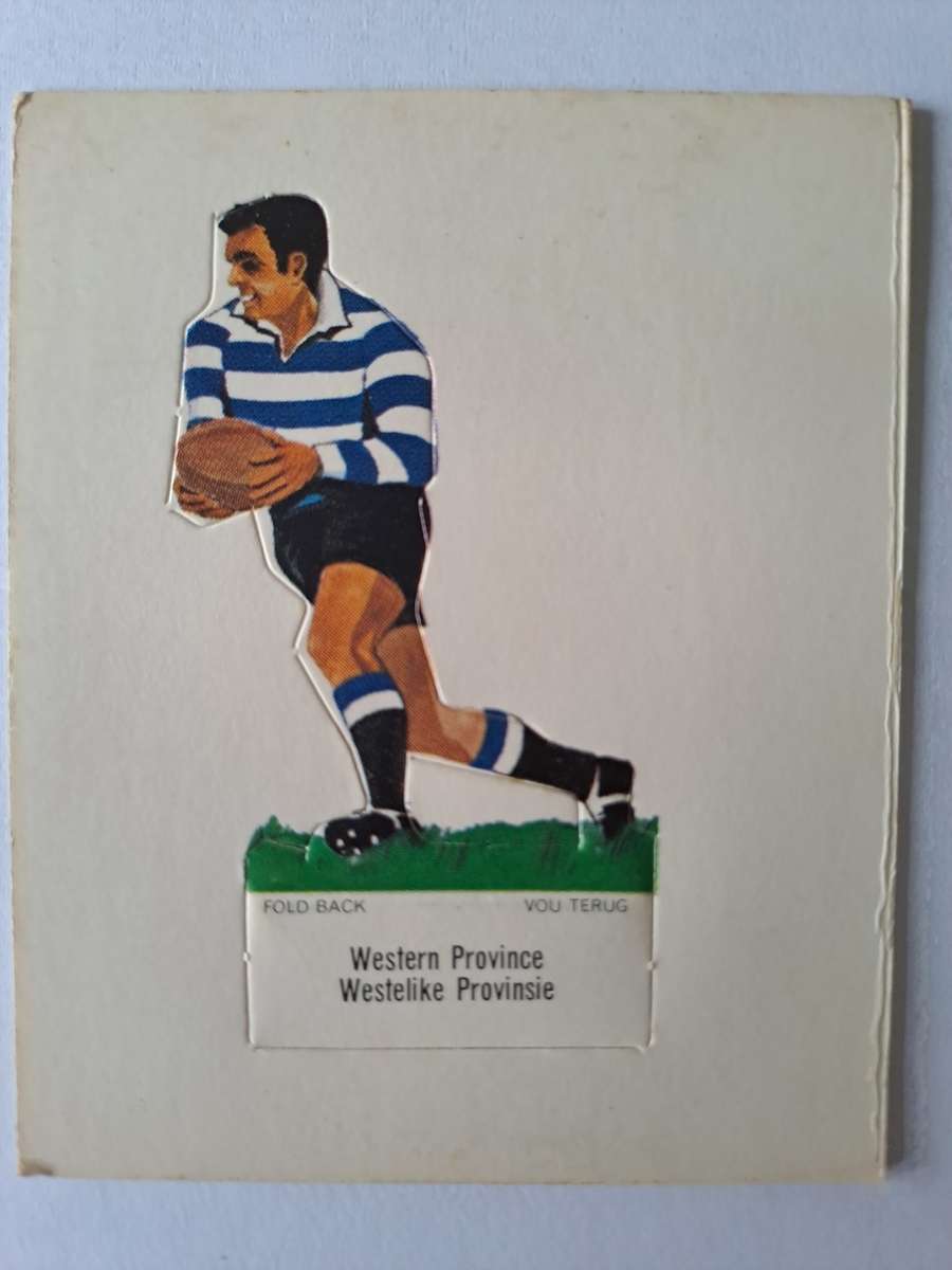 Western Province. Shell SA Rugby teams `Pop-ups`. c1974 Size of card 60mmx75mm VERY SCARCE