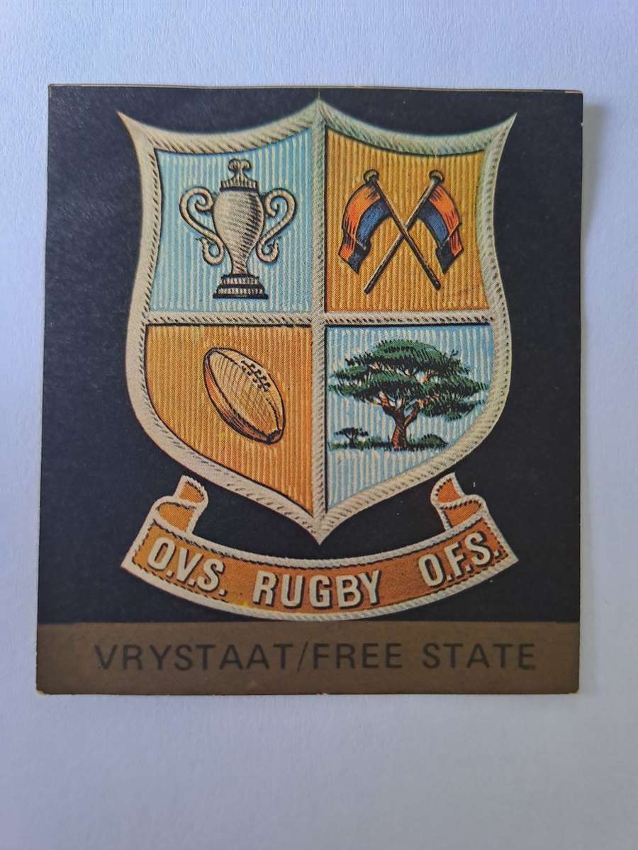Orange Free State. Total Series 1975/1981 Series of sticker badges of SA Rugby teams 64mmx58mm