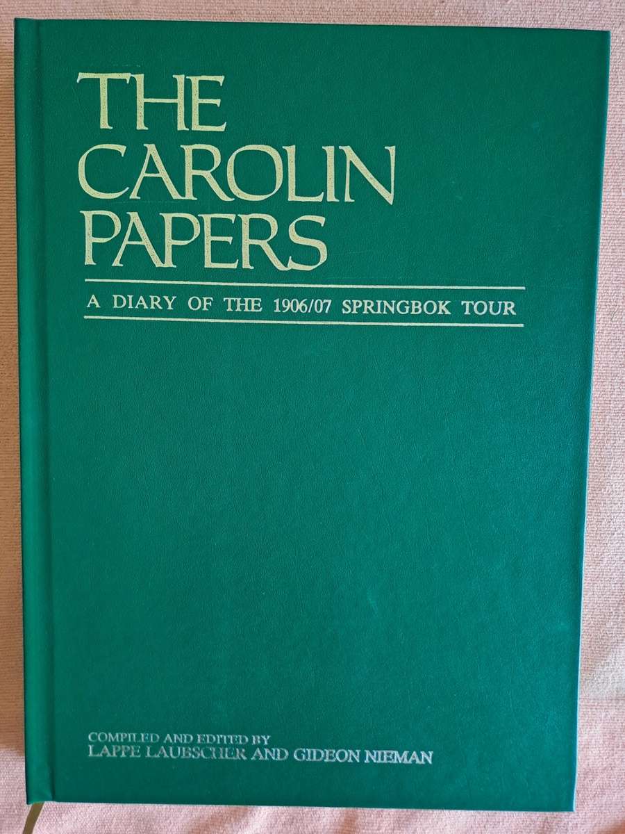 Rugby book. `The Carolin papers` in slip case. Limited edition, Signed by Author. 22 of 1000 SCARCE