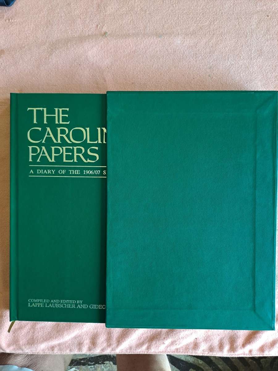 Rugby book. `The Carolin papers` in slip case. Limited edition, Signed by Author. 22 of 1000 SCARCE