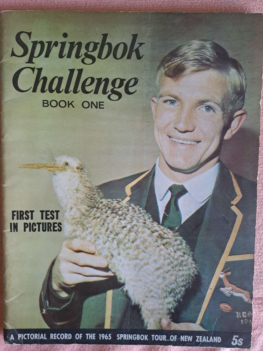 Rugby brochure. Springbok Challenge Book I SA to Aus and NZ 1965 64 pages