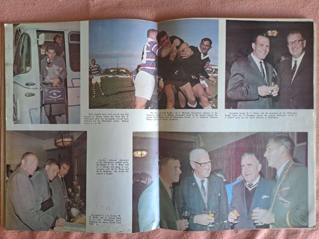 Rugby brochure. Springbok Challenge Book I SA to Aus and NZ 1965 64 pages