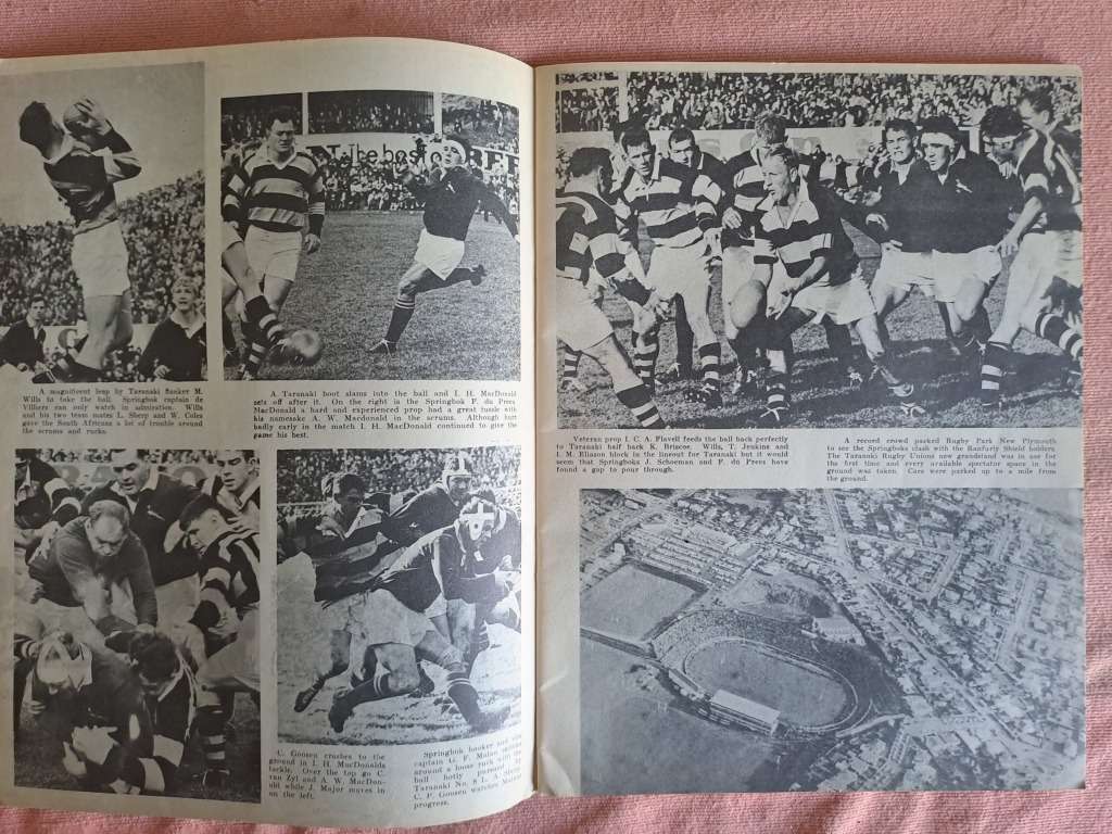 Rugby brochure. Springbok Challenge Book I SA to Aus and NZ 1965 64 pages