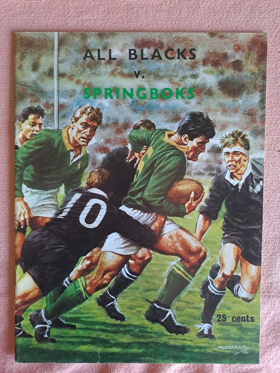 Rugby brochure. All Blacks to SA 1970 pre-tour 32 pages