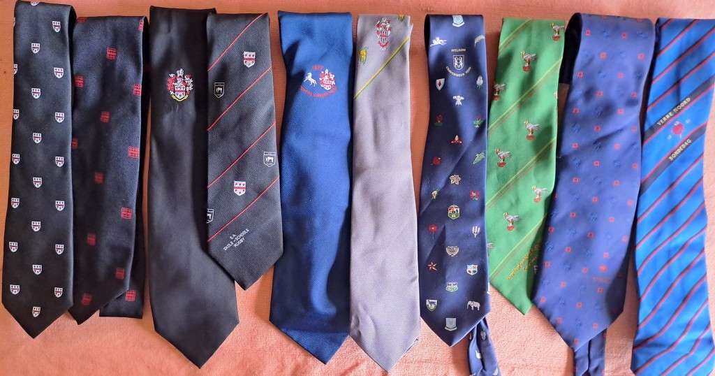 10 rugby ties - Craven Week - SA Schools - Transvaal Unions` day