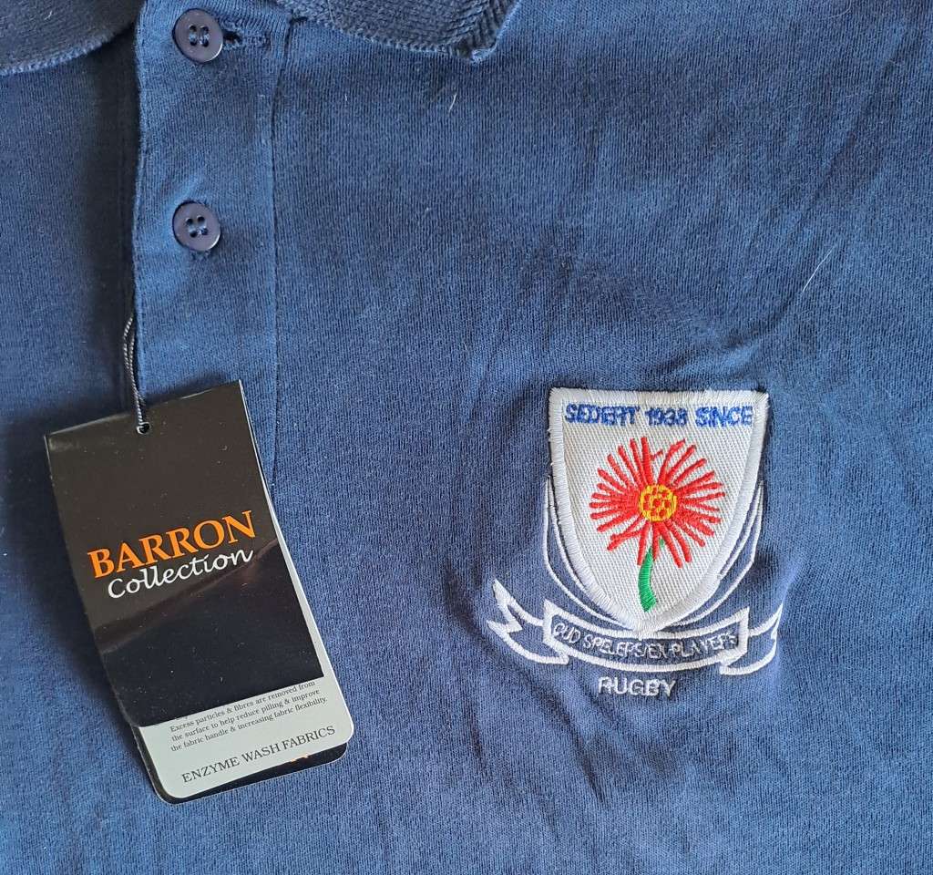 Rugby shirt - Blue Bulls Old-Players` 75 year commemorative issue. Brand new Size: large