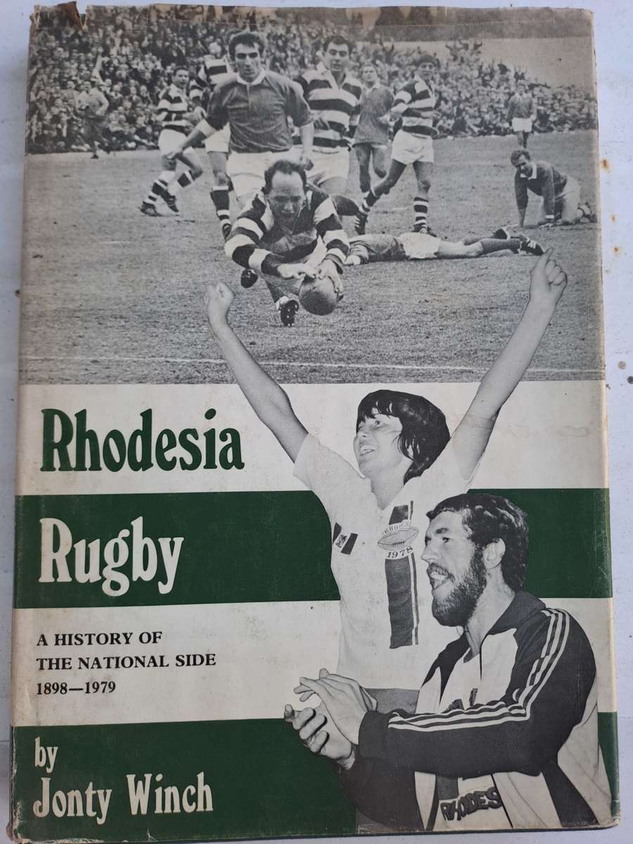 Rugby book. Rhodesia rugby - Jonty Winch. SCARCE. d/w shows some rubbing & surface loss. Stock image
