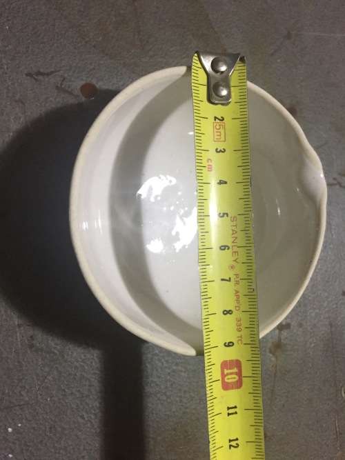 3 Ceramic bowls used in chemistry lab