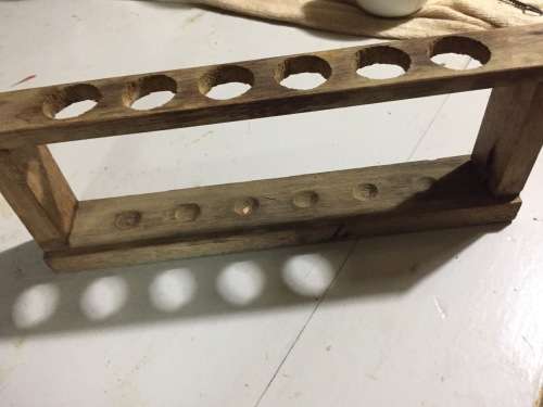 Wooden test tube holders x 2