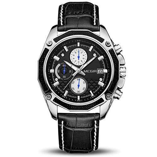 Megir 2015 Black !! Chronograph Watch!! Brand New!! Clearance