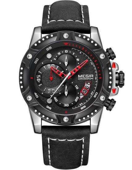 Megir 2130 Black !! Chronograph Watch!! Brand New!! Clearance