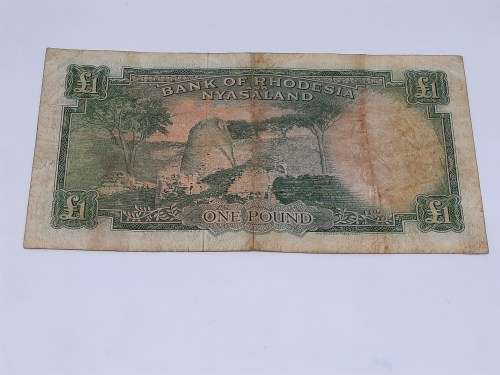 BANK OF RHODESIA AND NYASALAND 25TH JANUARY 1961 ONE POUND BANKNOTE