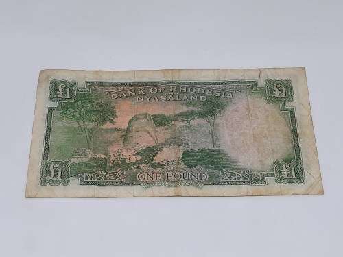 BANK OF RHODESIA AND NYASALAND 1ST OCTOBER 1956 ONE POUND BANKNOTE