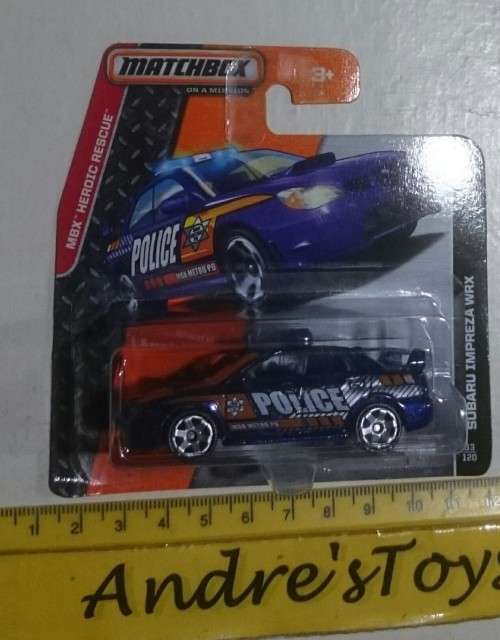 2014  Matchbox ~ SUBARU IMPREZA WRX ~ Mint on short card