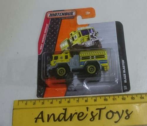 2014  Matchbox ~ BLAZE BLASTER ~ Mint on short card