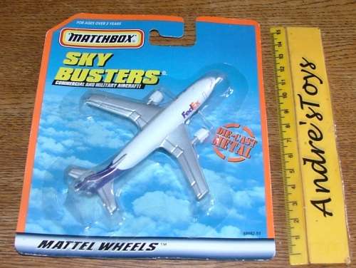 1999 Matchbox ~ Skybusters ~ Fedex A300B Airbus~ Mint on card