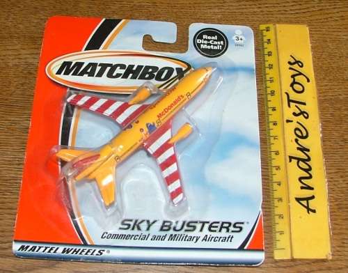 2000 Matchbox ~ Skybusters ~ Boeing "Macdonalds" ~ Mint on card
