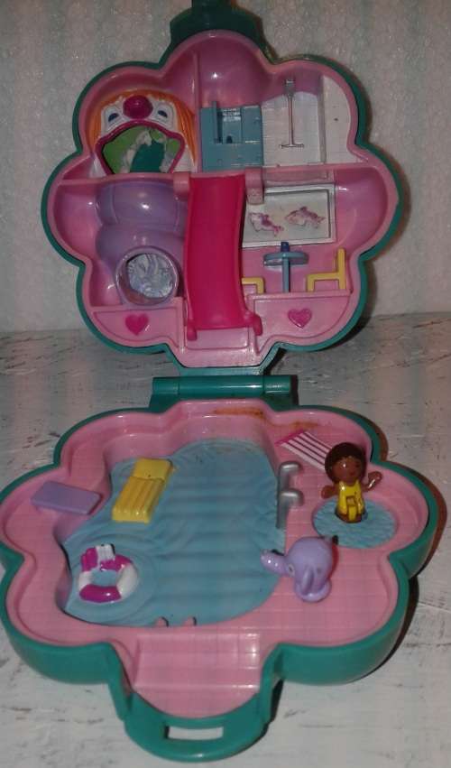 Polly Pocket - Pool Party - 1990 Blue bird