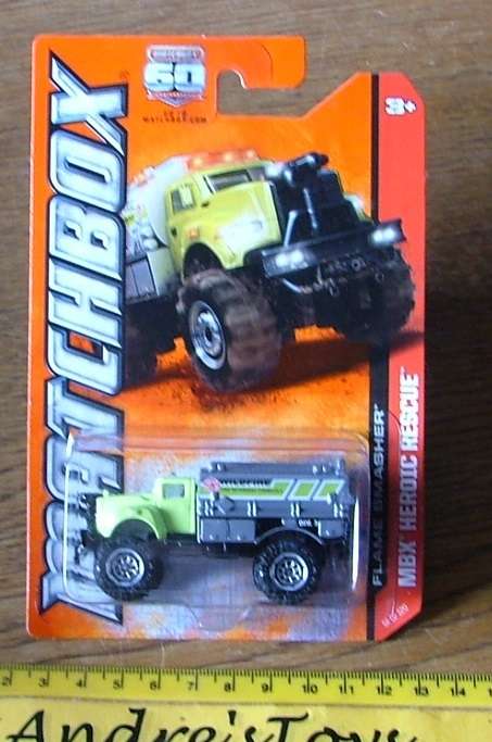 2012  Matchbox 60 th ~ Flame Smasher ~ Mint on Long card