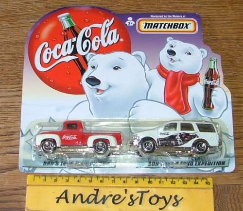 Matchbox ~ 1999 ~ Coca-Cola Polar Bear Cars 50's 60's 70's Collection ~ MIP ~ RARE LOT