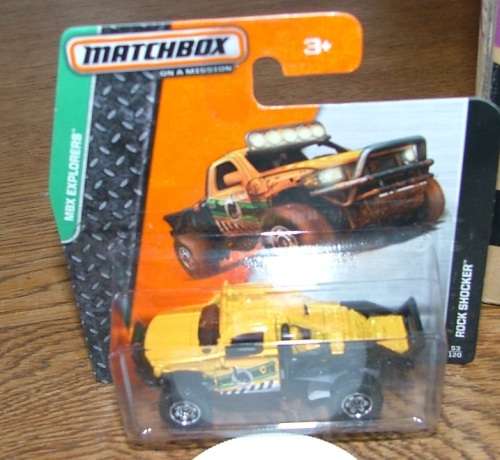 2013 Matchbox ~ BFJ20-0818 ~ 053/120 ~ Rock Shocker ~ Mint on short card