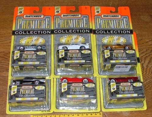 Matchbox ~  1995 ~ Premiere World Class Series 6 ~ Set of 6 ~  Mint in Pack