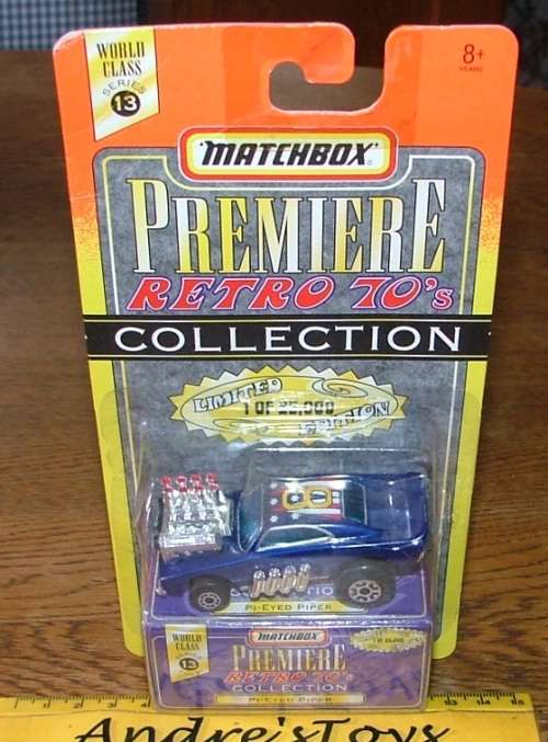 Matchbox ~  1995 ~ Premiere retro 70's Collection ~ Series 13 ~ Pi-Eyed Piper  ~  Mint in Pack