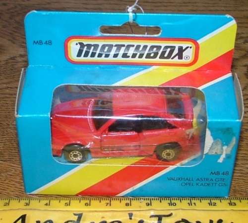 1986 Matchbox ~ Blue Window Box ~ MB48 Vauxhall Astra GTE / Opel Kadett GSi ~ Boxed ~ Rare