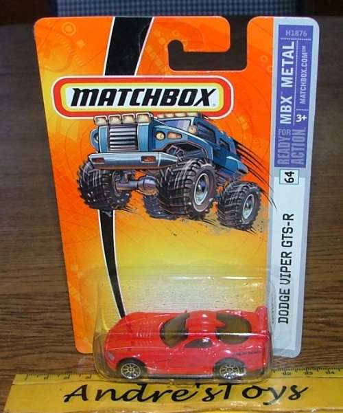 2005  Matchbox ~ No 64 Dodge Viper GTS-R ~ Mint on Long card
