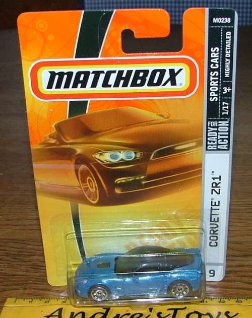 2007  Matchbox ~ No9 Corvette ZR1 ~ Mint on Long card