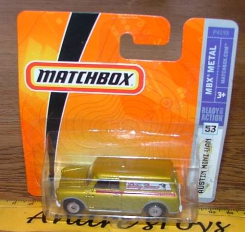 2008  Matchbox ~ No53  Austin Mini Van ~ Mint on Short card