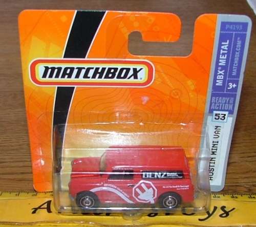 2008  Matchbox ~ No53  Austin Mini Van ~ Mint on Short card