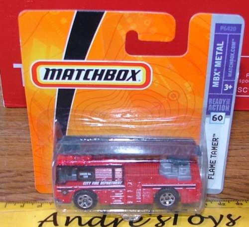 2008 Matchbox ~ No 60 Flame Tamer ~ Mint on Short card