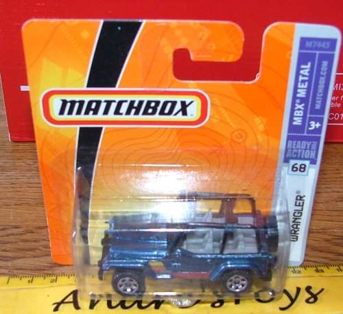 2007 Matchbox ~ No 68 Jeep Wrangler ~ Mint on Short card