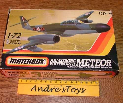 Vintage Kit by Matchbox ~ PK129 Armstrong Whitworth Meteor ~ Plastic Kit ~ 1986