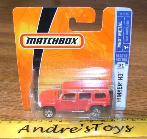 2007 Matchbox ~ No21 Hummer H3 ~ Mint on Short card