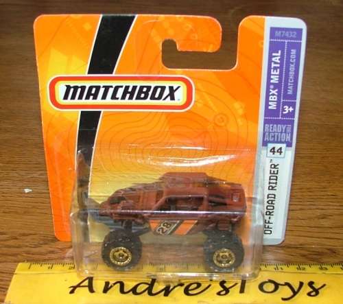 2007 Matchbox ~ No44 Off-Road Rider ~ Mint on Short card