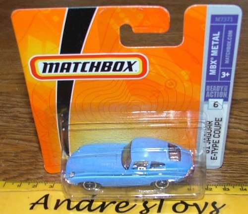2007 Matchbox ~ No6 '61 Jaguar E-Type Coupe ~ Mint on short card