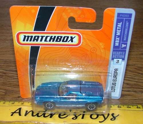 2008 Matchbox ~ No3 Lotus Europa  ~ Mint on short card