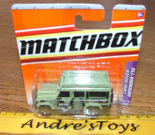 2009 Matchbox ~ No72/75 ~ Land Rover Defender 110 ~ Mint on short card