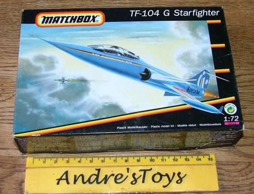 Vintage Kit by Matchbox ~ PK-40011 ~ TF-104 G Starfighter ~ Plastic Kit ~ 1991
