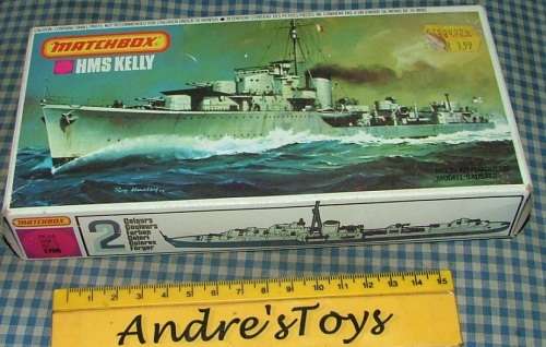 Vintage Kit by Matchbox ~ PK64 HMS Kelly ~ Plastic Kit ~ 1986