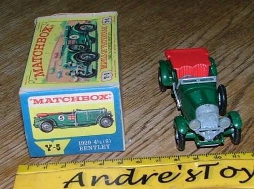 Matchbox Models Of Yesteryear Y-5 1929 4.5 Litre Bentley Issue 8 made in England ~ with orignal box