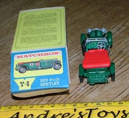 Matchbox Models Of Yesteryear Y-5 1929 4.5 Litre Bentley Issue 8 made in England ~ with orignal box