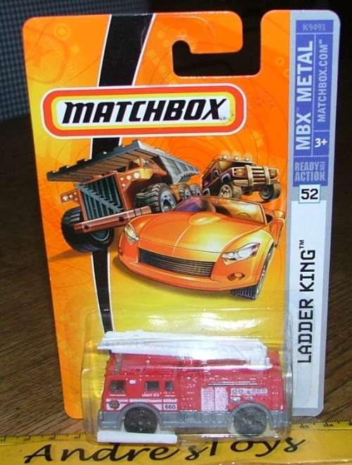 2007 Matchbox ~ No52 Ladder King ~ Mint on Long card