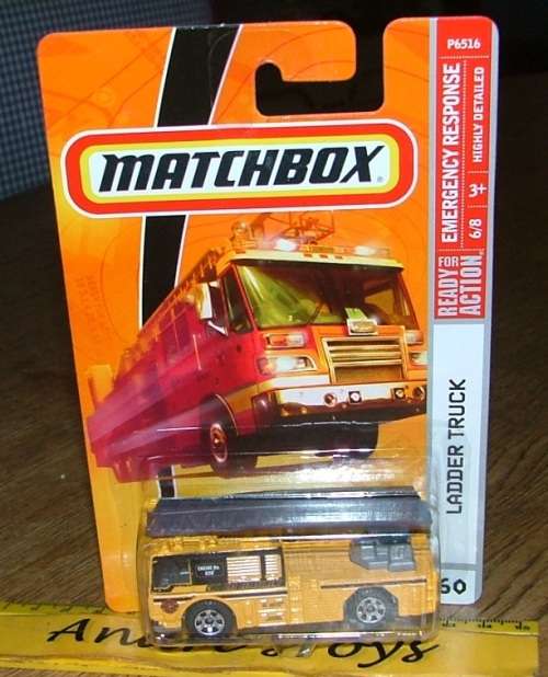 2008 Matchbox ~ #60 Ladder Truck ~ Mint on Long card