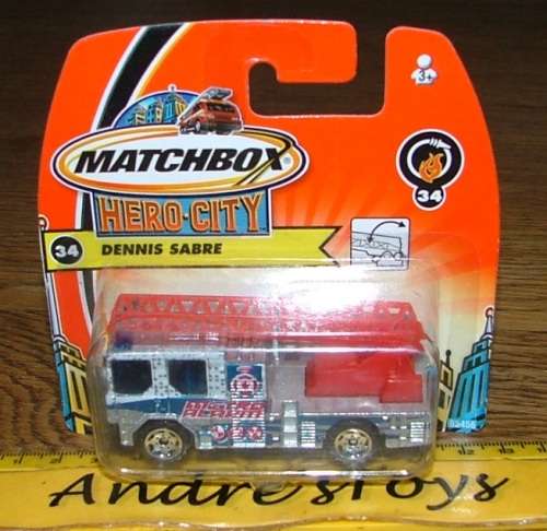 2003 Matchbox ~ #34 of 75 ~ Dennis Sabre ~  Mint on Short Card