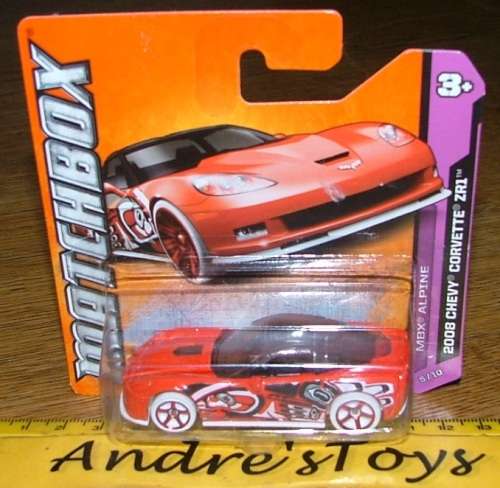2011 Matchbox ~ #55 of 120 ~ 2008 Chevy Corvette ZR1 ~  Mint on Short Card