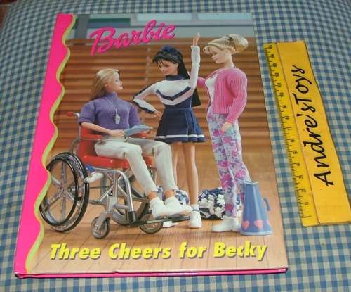 Barbie Book - Three Cheers for Becky ~ Hard Cover - A5 Size